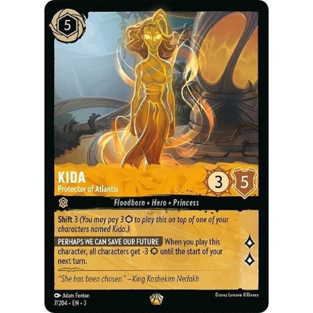 Lorcana Tcg - Kida 7/204 - Protector of Atlantis  - Non Foil